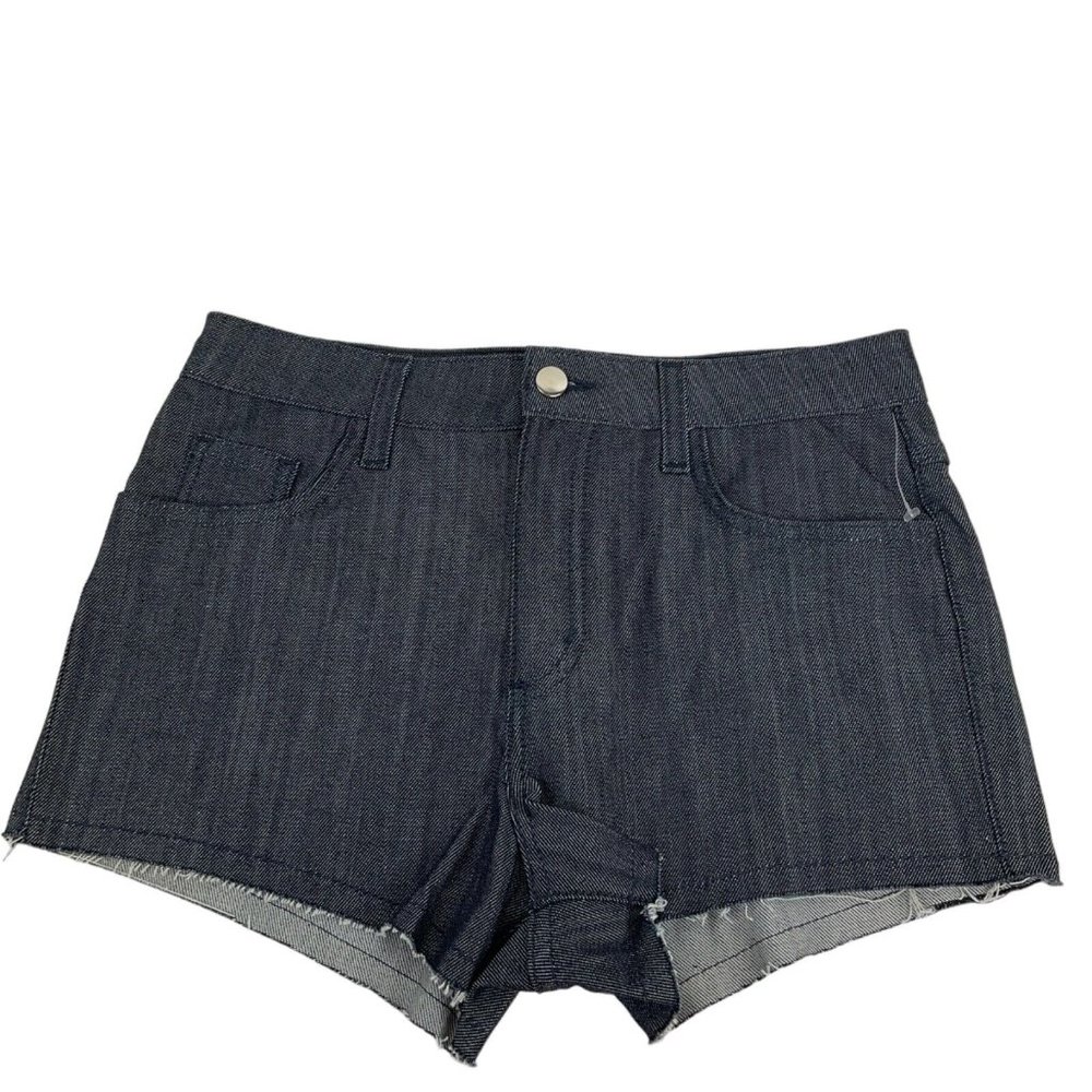 Carmar Shorts Womens Sz 26 Dark Denim Cheeky High Cut Distressed Hem $196 Nwot